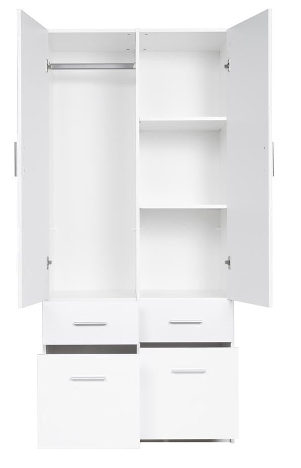 Snow 03 Hinged Door Wardrobe 92cm - £352.8 - Hinged Door Wardrobe 