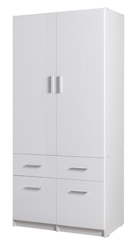 Snow 03 Hinged Door Wardrobe 92cm - £352.8 - Hinged Door Wardrobe 