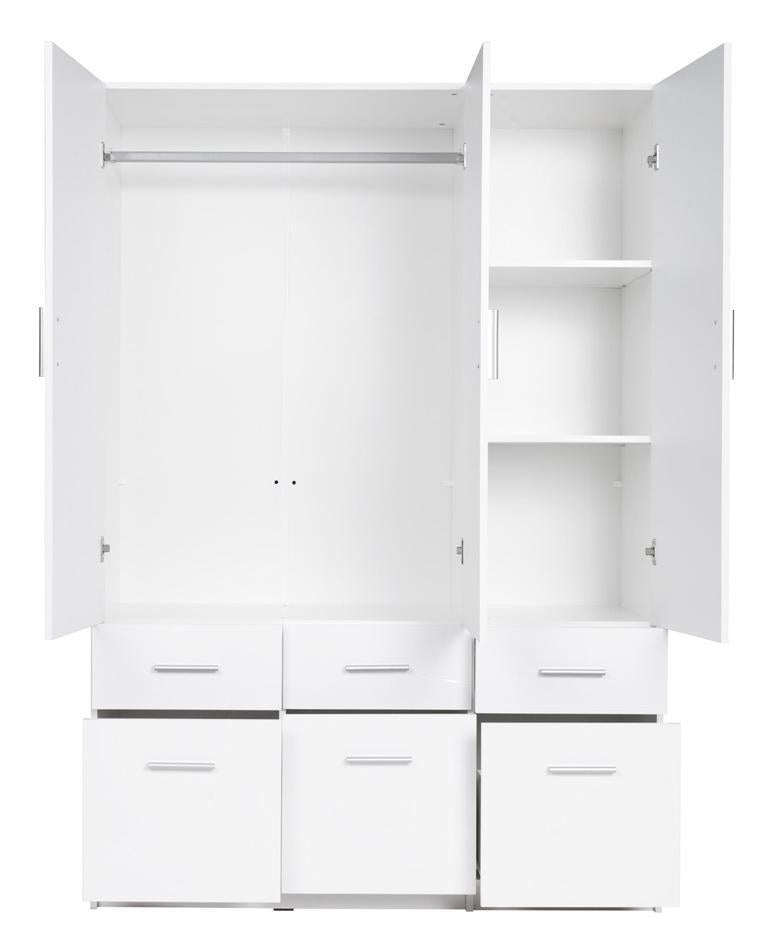 Snow 04 Hinged Door Wardrobe 136cm - £469.8 - Hinged Door Wardrobe 