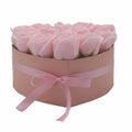 Soap Flower Gift Bouquet - 13 Pink Roses - Heart-