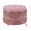 Soap Flower Gift Bouquet - 14 Pink Roses - Round-