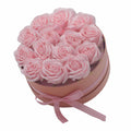 Soap Flower Gift Bouquet - 14 Pink Roses - Round - £45.0 - 