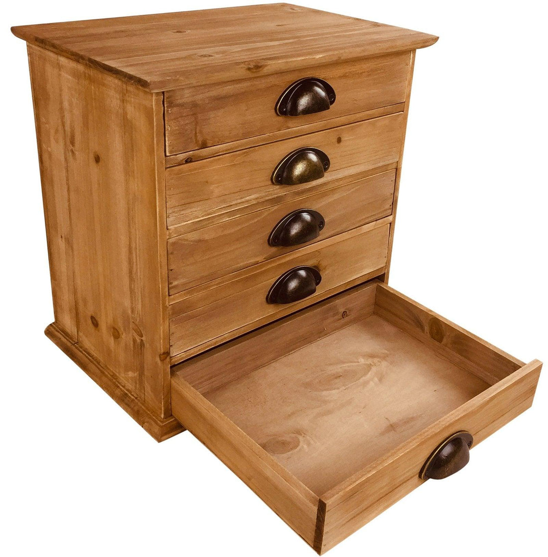 Solid Wood Trinket With 5 Drawers 38cm - £83.99 - Trinket Drawers 