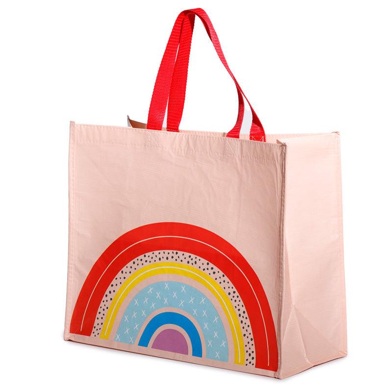 Somewhere Rainbow Recycled Plastic Reusable Shopping Bag-