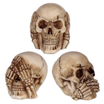 Speak No, Hear No, See No Evil Set of 3 Skulls - £9.99 - 