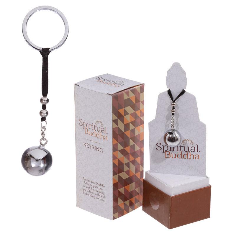 Spiritual Buddha Metal Ball Keyring - £7.99 - 