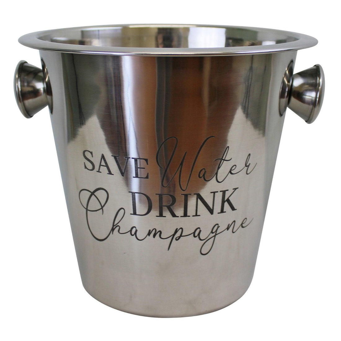 Stainless Steel Champagne Bucket With Handles - £28.99 - Wine Racks, Holders & Accessories 