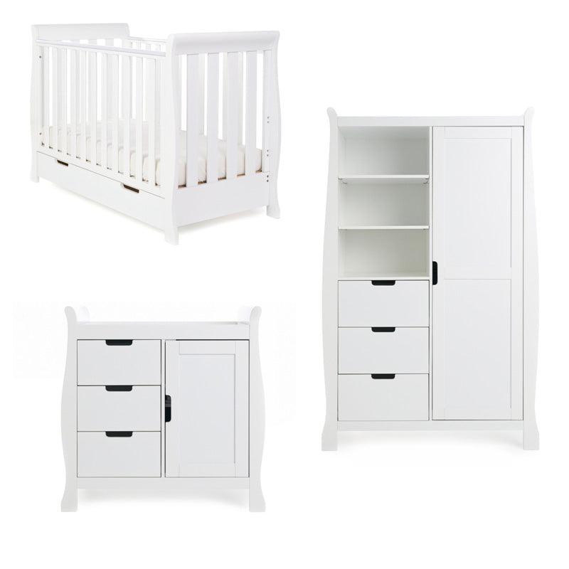 Stamford Mini Sleigh 3 Piece Room Set-Baby & Toddler Furniture Sets