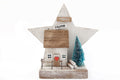 Star & House Scene Ornament 18cm-