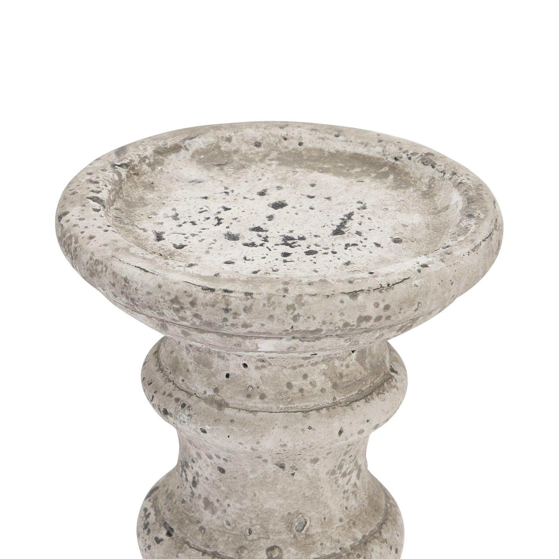 Stone Ceramic Column Candle Holder-Gifts & Accessories > Candle Holders > Ornaments