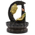 Tabletop Water Feature - 30cm - Golden Buddha & Lotus - £54.0 - 