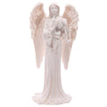 Tall Elegant White Standing Angel Figurine-