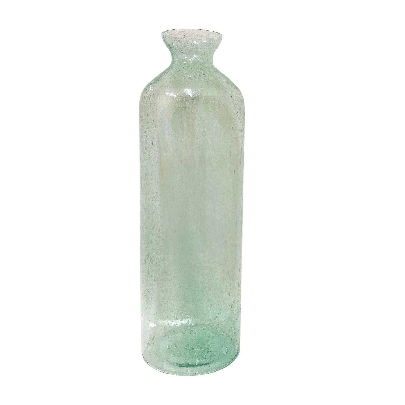 Tall Green Bubble Vase 41cm-Vases