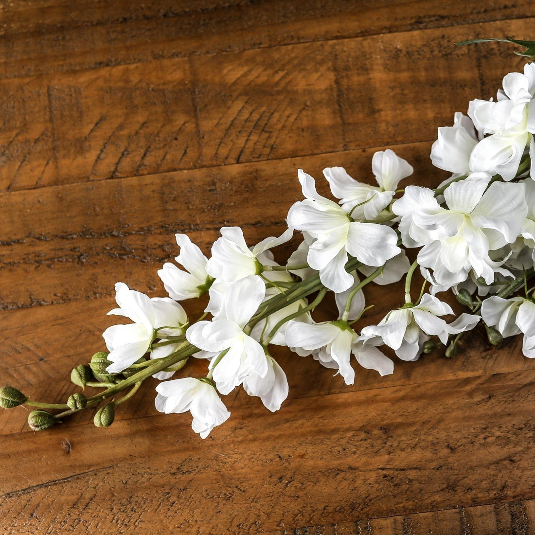 Tall White Delphinium Stem - £19.95 - Artificial Flowers 