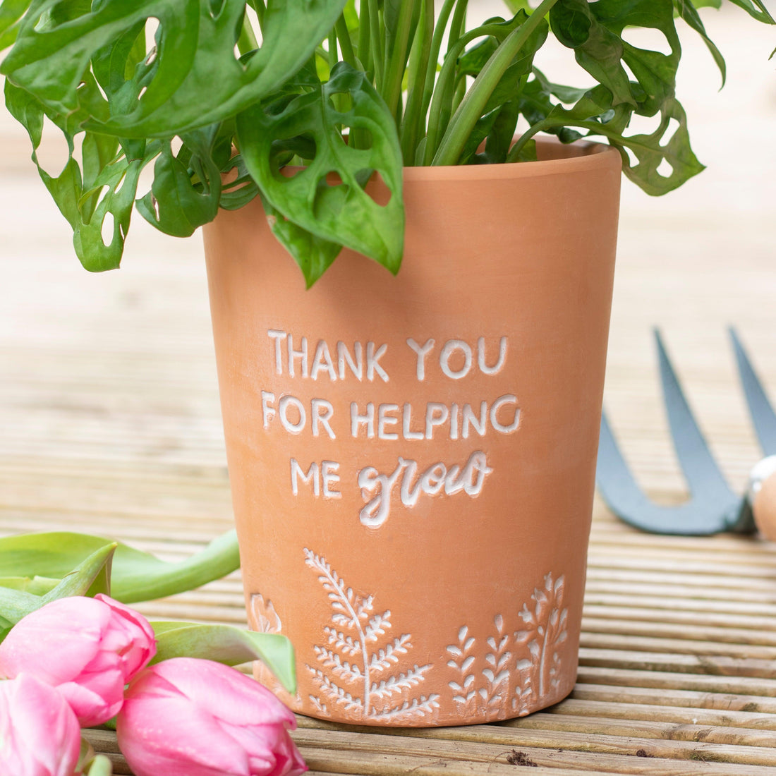 Thank You For Helping Me Grow Terracotta Plant Pot - £12.99 - Plant Pots 