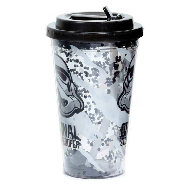 The Original Stormtrooper Shatter Resistant Double Walled Cup with Lid and Straw-