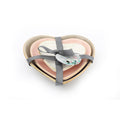 Three Heart Shaped Trinkets With Gold Edge-