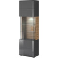 Toledo 05 Display Cabinet Grey Gloss Living Room Display Cabinet 