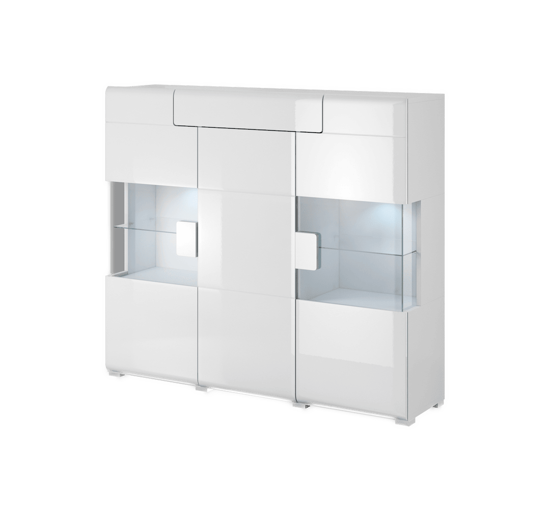 Toledo 46 Sideboard Display Cabinet White Living Sideboard Cabinet 