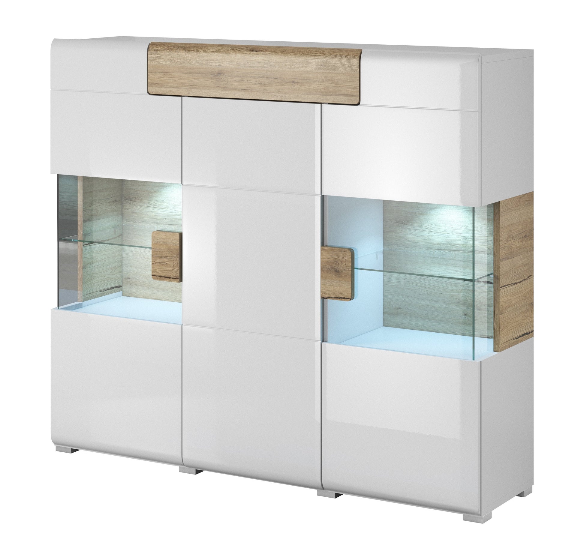 Toledo 46 Sideboard Display Cabinet Oak San Remo Living Sideboard Cabinet 