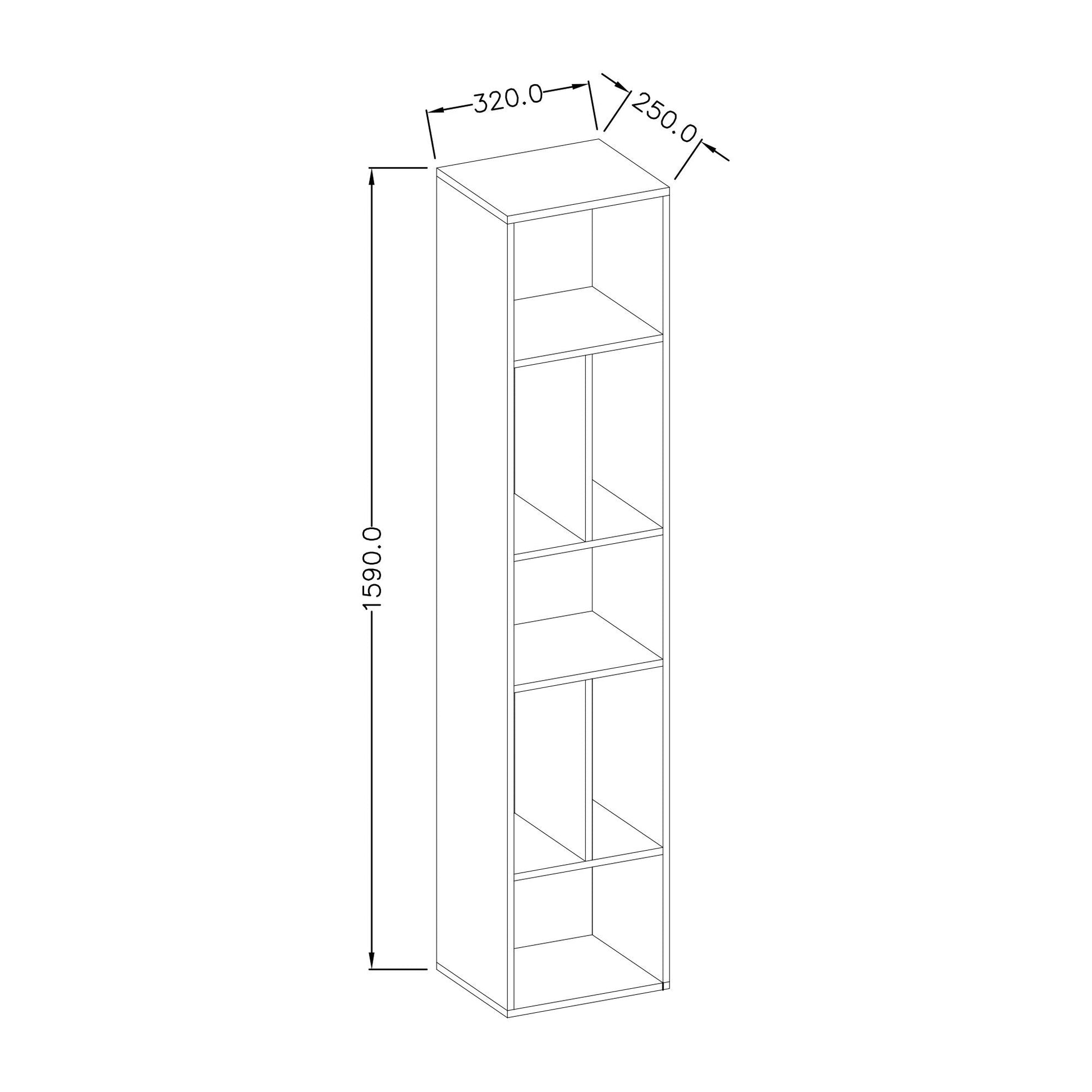 Toledo 88 Bookcase-Bookcase