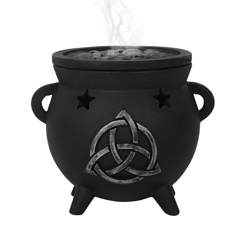 Triquetra Cauldron Incense Cone Holder - £10.99 - Incense Holders 