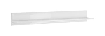 Tulsa 01 Wall Shelf 160cm White Gloss Wall Shelf 