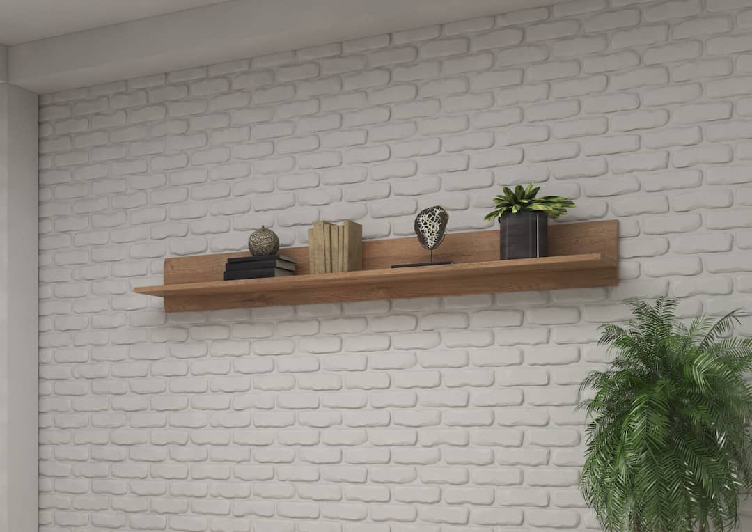 Tulsa 02 Wall Shelf 180cm-Wall Shelf