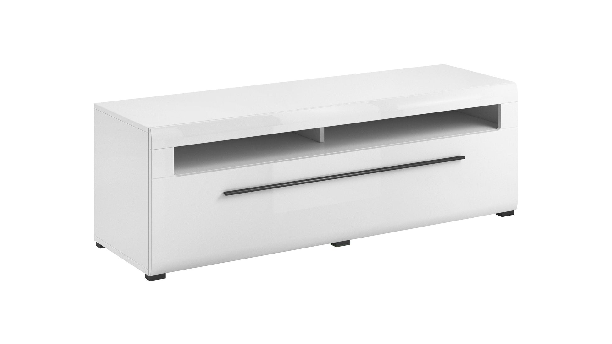 Tulsa 40 TV Cabinet 160cm White Gloss Living Room TV Cabinet 