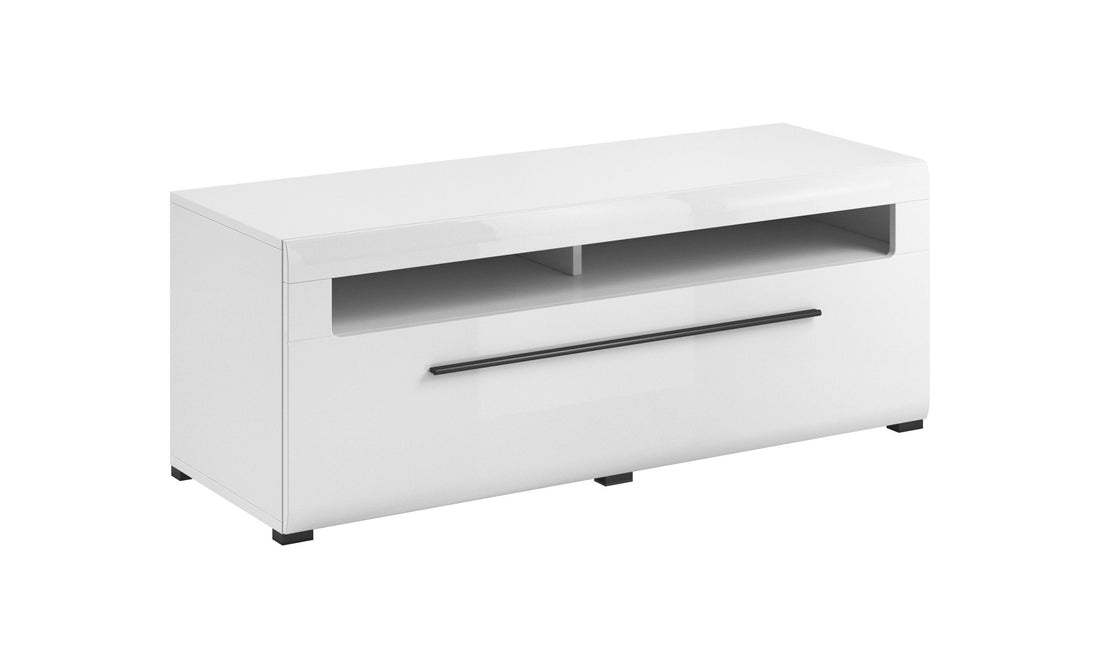 Tulsa 41 TV Cabinet 140cm White Gloss Living Room TV Cabinet 