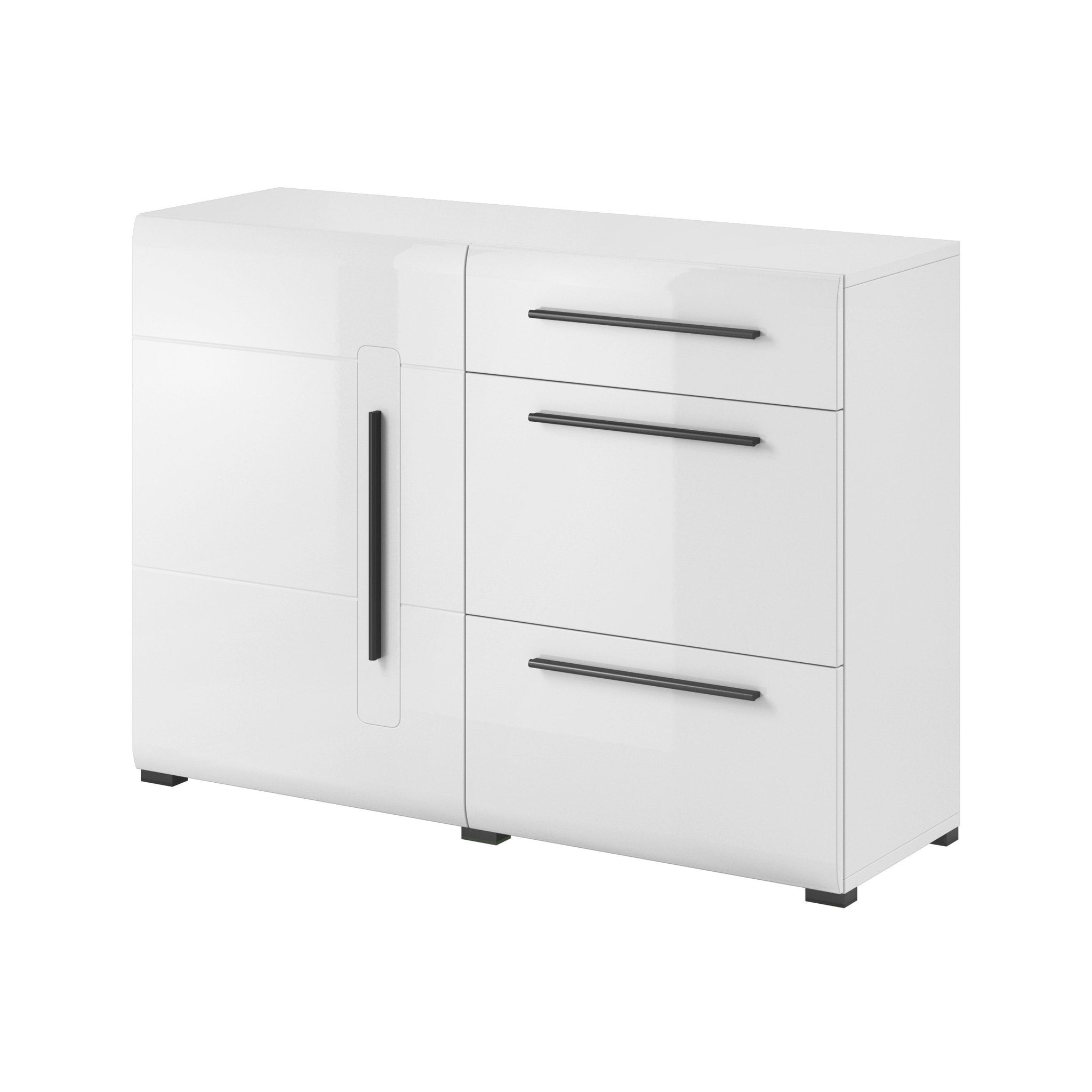 Tulsa 45 Sideboard Cabinet White Gloss Living Sideboard Cabinet 