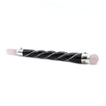 Twisted Healing Wand - Silver Rose Quartz Sphere - £39.0 - 