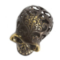 Vintage Brass Skull - Med-