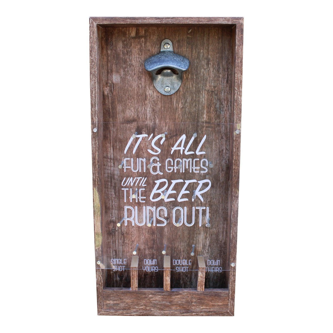 Wall Hanging Bottle Top Drinking Game, Small - £27.99 - Wine Racks, Holders & Accessories 