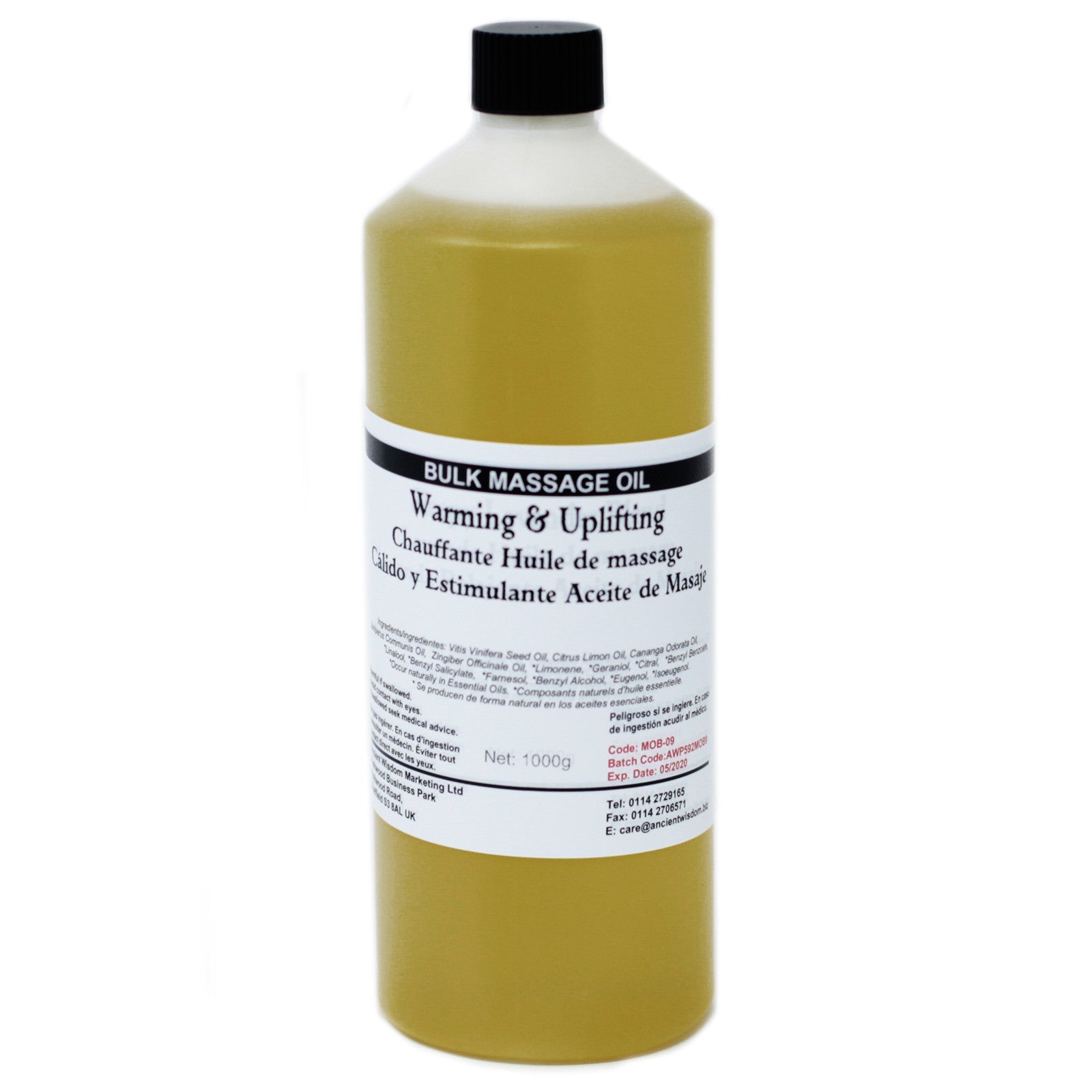 Warm and Uplifting 1Kg Massage Oil - £58.0 - 