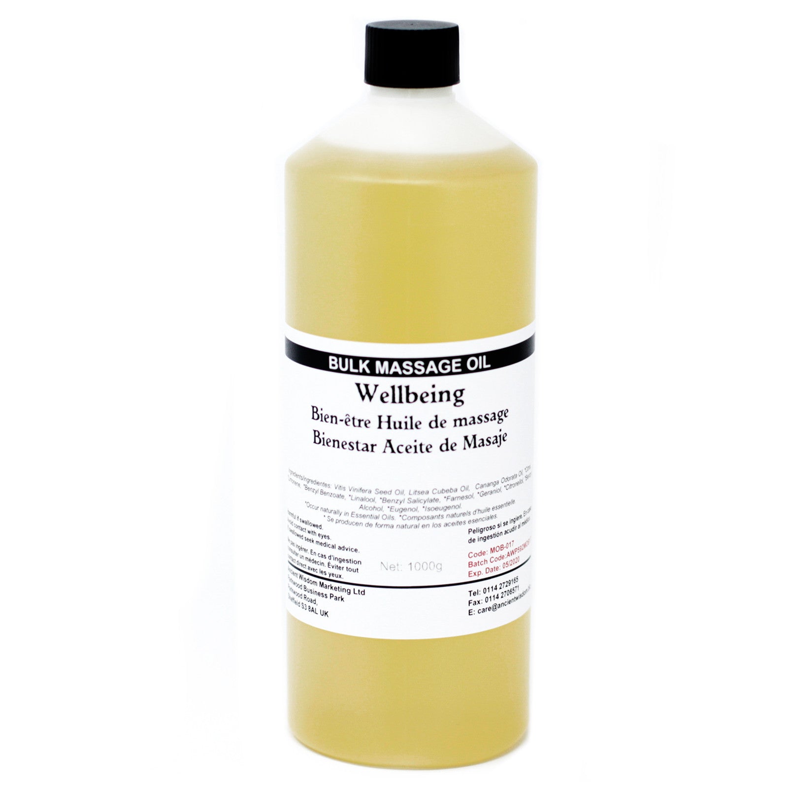 Wellbeing 1Kg Massage Oil - £58.0 - 