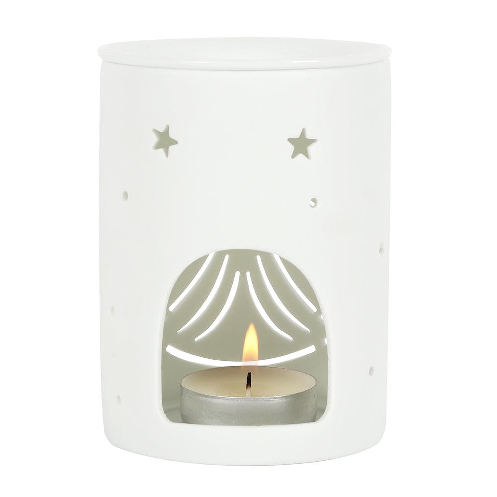 White Angel Cut Out Oil Burner-Oil Burners