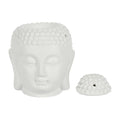 White Buddha Head Oil Burner-Oil Burners