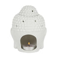 White Buddha Head Oil Burner-Oil Burners