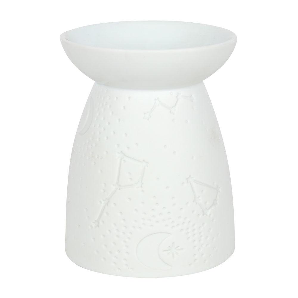 White Ceramic Constellation Oil Burner-Oil Burners