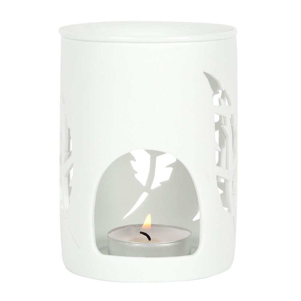 White Feather Cut Out Oil Burner-Oil Burners