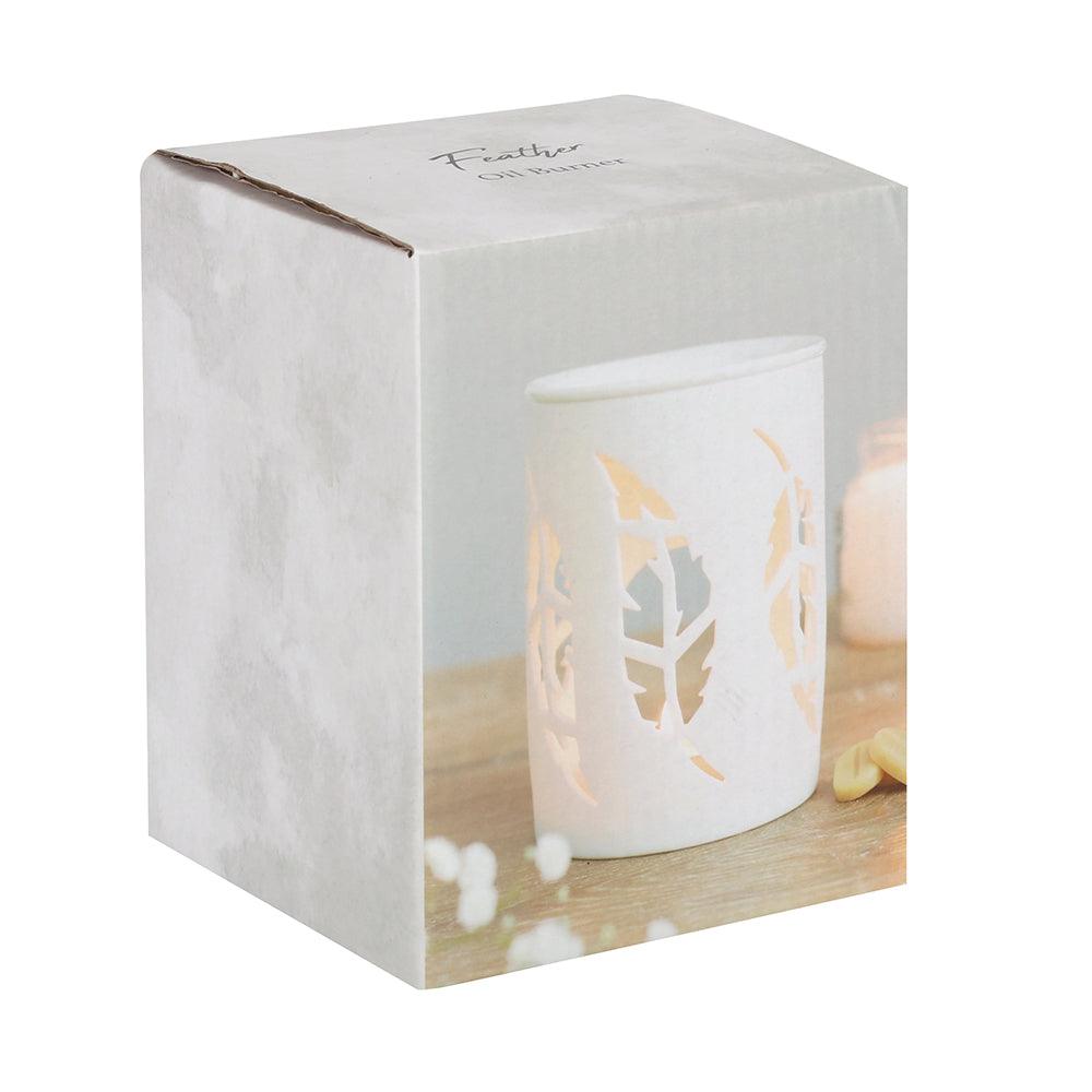 White Feather Cut Out Oil Burner-Oil Burners