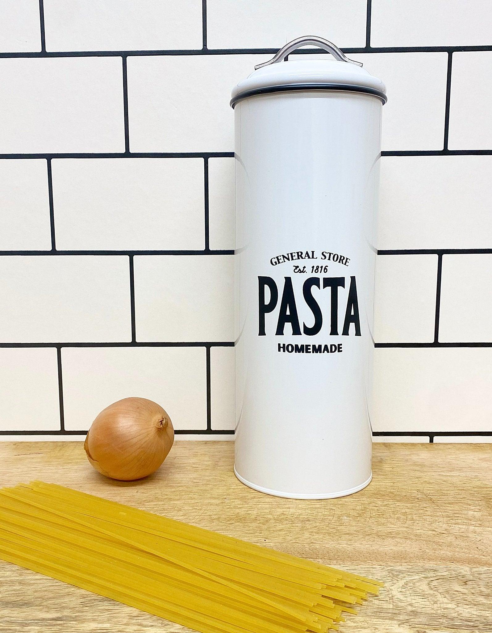 White General Store Pasta Canister-