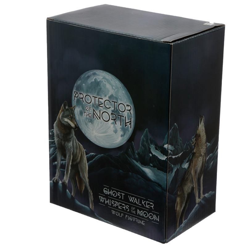 White Ghost Walker Protector of the North Wolf Figurine - £16.49 - 