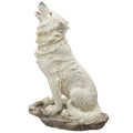 White Ghost Walker Protector of the North Wolf Figurine-