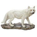 White Ghost Walker Protector of the North Wolf Figurine-