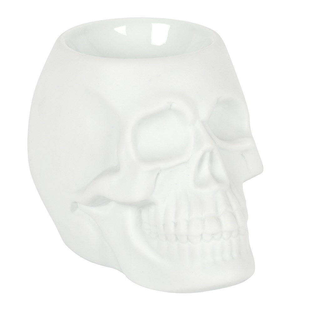 White Skull Oil Burner - £12.99 - Oil Burners 