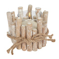 White Washed Driftwood Candle Holder - £12.99 - Candle Holders 