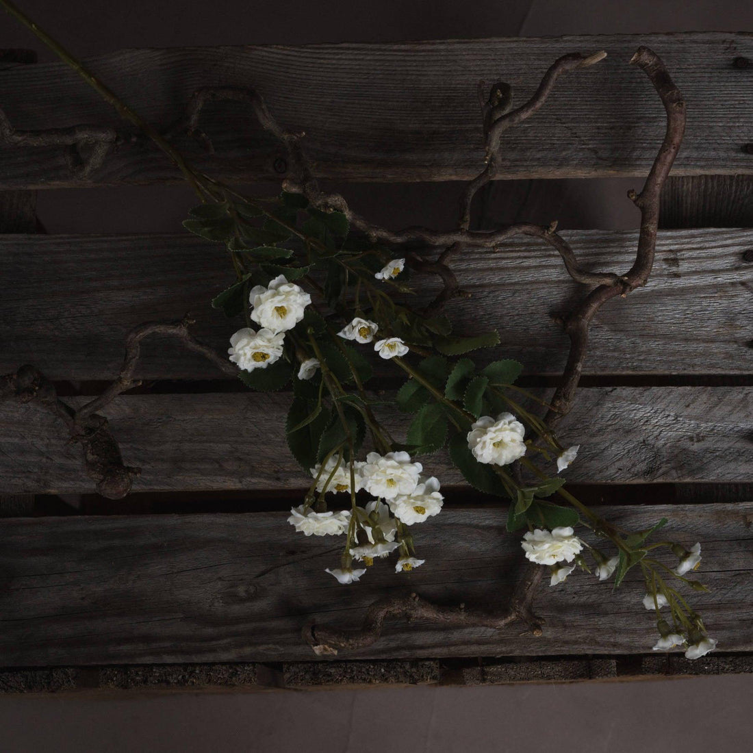 White Wild Meadow Rose - £19.95 - Artificial Flowers 