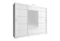 Wiki 250 Alu Wardrobe 250cm White Matt Sliding Door Wardrobe 